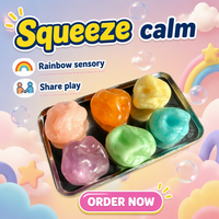 Vente en gros JO Jelly Ball Rainbow Squishy Ice Fidget Toy sensoriel amusant fait main anti-stress et anti-anxiété, cadeau pour fête d'anniversaire