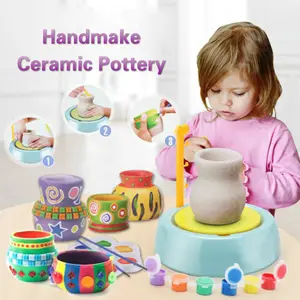 Electric Clay DIY Paint Color Art Craft Kit Kids Educational Toys