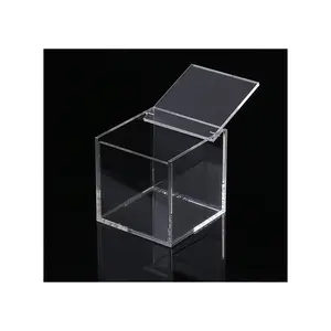 Customized Modern Custom Acrylic Display Case Transparent Plexiglass Box With Sliding Lid