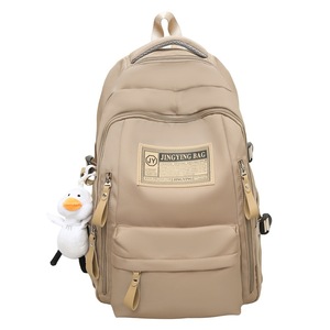 Jingying Bag Unisex <b>Backpack</b> 18 In Solid Color <b>School</b> Education Student <b>Backpack</b> With Interior Zipper Pocket - Product Image 4