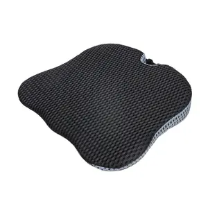 Ergonomic 3D Breathable Mesh Fabric Wedge Memory Foam Seat Cushion For Hip Pain Office Chair Car Wheelchair