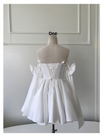 Robe Courte de Bal Vintage en Cachemire Style Français avec Nœud Papillon, Tailles S-2XL, Séchage Rapide, Nouveau Modèle, Jupe Bouffante, Idéale Anniversaire, Vente en Gros