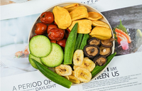 GT 250 grammes de chips de fruits et légumes, snacks végétaliens croustillants de fruits et légumes