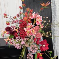 Bouquet de fleurs artificielles en soie fait main de style italien vintage, décoration de tables d'appoint de villa, style luxe léger, haute simulation, style mi-siècle