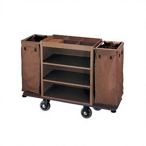 Carrito de Limpieza Multifuncional de Plástico ABS con Cuatro Ruedas, Capacidad de 60L, Diseño Ecológico, Marco de Hierro, Cubos Metálicos para Limpieza - Product Image 4