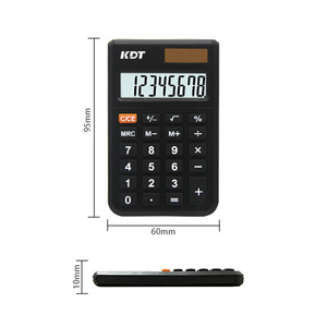 Thuận lợi nhỏ <span class=keywords><strong>8</strong></span> chữ số máy tính năng lượng mặt trời và pin kép điện văn phòng trường chất lượng cao ABS Vật liệu màu đen <span class=keywords><strong>mini</strong></span> tùy chỉnh thiết lập - Product Image 3