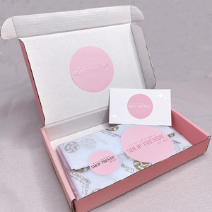 Etiqueta Adhesiva Redonda con Logotipo Personalizado, Etiqueta de Sellado Autoadhesiva, Juego de Etiquetas de Marca para Cajas de Regalo, Decoración de Regalos - Product Image 1