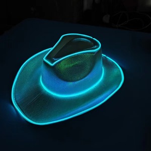 Sombrero <span class=keywords><strong>de</strong></span> <span class=keywords><strong>Vaquero</strong></span> Luminoso LED DIY <span class=keywords><strong>para</strong></span> Navidad, Halloween, Bodas, Fiestas <span class=keywords><strong>de</strong></span> Cumpleaños, Disfraces, <span class=keywords><strong>Accesorios</strong></span> <span class=keywords><strong>de</strong></span> Baile - Product Image 2