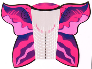 Plantillas de PVC para Uñas con Diseño de Mariposa, 500 Unidades/Rollo, Logotipo Personalizado, Adhesivas, para Extensión de Uñas Acrílicas y Gel UV - Product Image 4