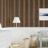 Panneau mural décoratif moderne en MDF perforé pour traitement acoustique dans les projets de bureaux, d'hôtels, de chambres et d'appartements