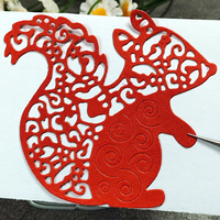 AAGU New Metal Cutting Dies mold Scrapbooking Craft Cutting Die Animal Squirrel Metal Craft Dies for Invitation Card
