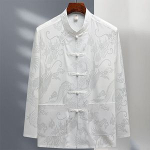 Haut <span class=keywords><strong>Traditionnel</strong></span> <span class=keywords><strong>Chinois</strong></span> Hanfu en Lin à Manches Longues pour Hommes, Chemise de Kung Fu, Veste Cardigan - Product Image 1