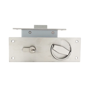 Stainless Steel 304 Fireproof <strong>Door</strong> Special Concealed <strong>Knob</strong> Handle Channel <strong>Door</strong> Lock with Square <strong>Plate</strong> - Product Image 4