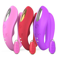 Jouet sexuel pour adultes en silicone souple et flexible, étanche IPX7, 12 vibrations, massage du point G, masturbation vaginale pour femmes, forme en U