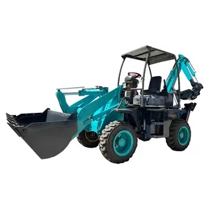 EPA CE 4WD 1ton 2ton 3ton 5 ton Remorquable Chargeuse-Pelleteuse Mini Tracteur Tracto-pelle