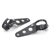Supports de montage de phare personnalisés en usine OEM Oreilles de fourche Pièces de moto Support de phare Barre lumineuse à LED Support de montage