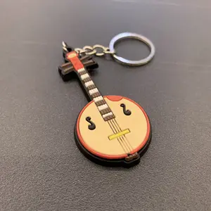 2D Embossed Custom Shaped Silicone PVC Rubber Small Instrument Key Chains