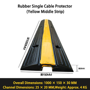 Rampe de protection de câbles en PVC, simple ou double canal, pour intérieur, extérieur, scène et circulation - Product Image 6