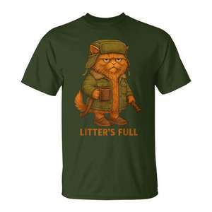 T-shirt de Noël pour les amoureux des chats Litter'S Full Coffee - Product Image 1