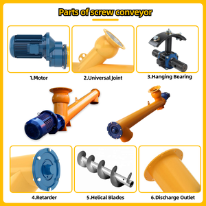 Auger Feeds Roller Lift Afval Silo <span class=keywords><strong>Bunker</strong></span> Cement Schroef Transportband Voor Cement - Product Image 5