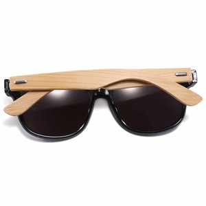 Lunettes de soleil unisexes en bambou à effet bois, protection UV400, légères, verres AC, pare-soleil classe 2, origine Wenzhou, numéro de pièce 313 - Product Image 5
