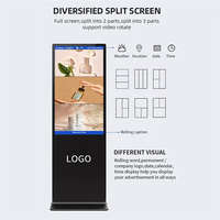 Pantalla de Video Wall LCD Comercial 4K UHD con Marco Delgado, Pantalla de Señalización Digital para Centros Comerciales, Aeropuertos, Hoteles, Reproductor de Publicidad