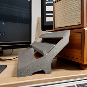 Custom Wooden Music <strong>Synth</strong> <strong>Stand</strong> With Folding Rack and Pedal Shelf Eco-Friendly Storage Holder for Elektron and Desktop <strong>Synths</strong> - Product Image 5