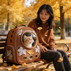 <span class=keywords><strong>Mochila</strong></span> Ligera para Mascotas al <span class=keywords><strong>Mejor</strong></span> Precio, Diseño Transpirable, <span class=keywords><strong>Mochila</strong></span> de Punto 3D para Viajes con Mascotas Pequeñas - Product Image 5