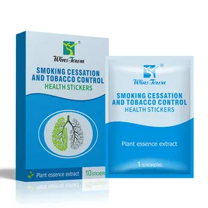 Good quality Health stickers plant essence extract private label natural herbal cigarette cessation and tobacco Control sticker