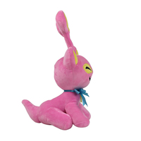 Peluche Fée aux Longues Oreilles Rose, Tissu Lavé Ultra Doux, Rembourrage Coton PP, Vente en Gros, Animal en Peluche Personnalisé OEM, Cadeau pour Enfants, En Stock
