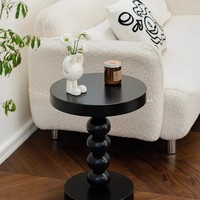 Table basse ronde moderne en bois massif, écologique, réglable en hauteur, best-seller, pour salon, table d'appoint de canapé