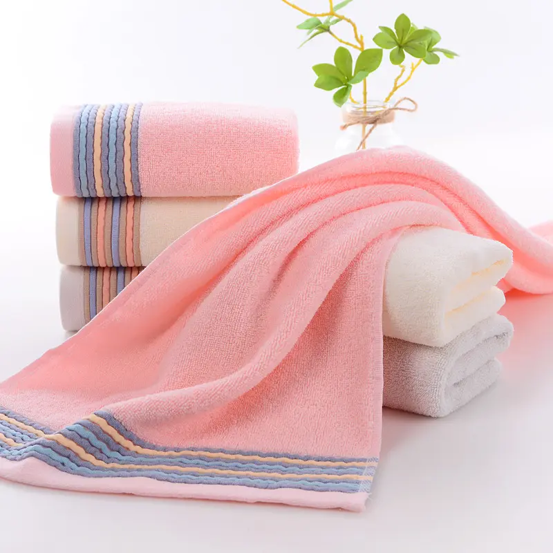 Мягкие хлопковые впитывающие и толстые хлопковые полотенца впитывающие полотенца для лица удобные банные полотенца 35x75 см принадлежности для ванной комнаты