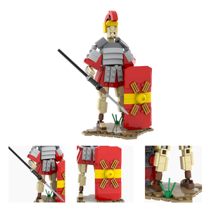 MOC1627 legiones romanas 217 Uds ladrillos serie creativa militar soldado luchador batalla montar bloques de construcción niños regalo Juguetes - Product Image 6