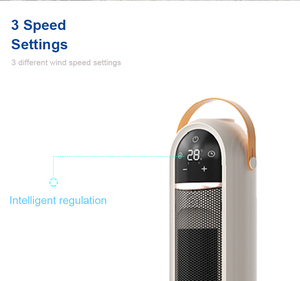 Calentador de Torre PTC de 2200W con Control Remoto, Pantalla LED de Temperatura Ambiente, Oscilación, Efecto de Llama y Temporizador - Product Image 3