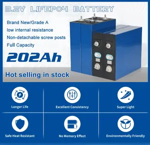 Batteries lithium-ion prismatiques 200Ah 202Ah 230Ah de qualité solaire A CATL Lishen LFP, cellule de batterie lithium 3.2V 200Ah - Product Image 2