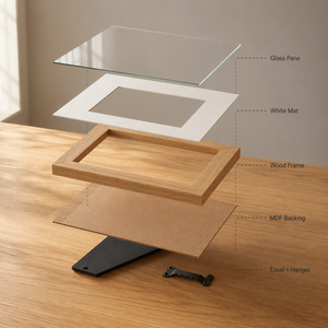 <span class=keywords><strong>Cadre</strong></span> photo Homco en MDF, formats A3, 5x7, 6x8, 7x10, 8x10, 10x12, 12x16 pouces, noir, blanc, noyer, chêne, pour table ou mur, décoration maison et bureau - Product Image 5