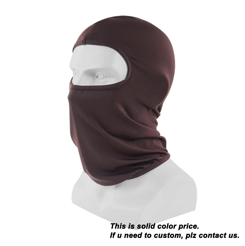 Wholesale high qualtity Custom logo face mask Knit Full Face Cover Ski Mask 1 hole balaclava cap hat