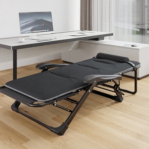 Lit de pause déjeuner portable extérieur camping chaise pliante lit chaise longue de jardin chaise - Product Image 2