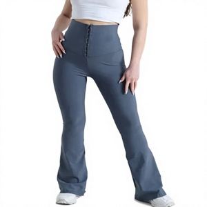 Meilleures ventes Leggings de fitness et de yoga personnalisés pour femmes, taille haute, couleur unie, longueur intégrale, simples, respirants, séchage rapide, grandes tailles - Product Image 1