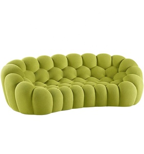 Divano letto modulare minimalista in tessuto convertibile componibile in stile contemporaneo Design Loft ufficio mobili da salotto commerciali - Product Image 1
