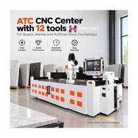 Centre de traitement de pierre CNC pour la découpe automatique du granit, du marbre et du quartz, avec fonctions de fraisage, de perçage et de profilage