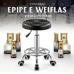 Adjustable Modern Design Barber Rolling Stool Revolving Beauty Chair for <strong>Salon</strong> <strong>Equipment</strong> for Barber Shop Bedroom Bar Setting - Product Image 3