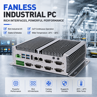 PC Industrial Integrado GPIO 2 LAN 6 COM, Mini PC Sin Ventilador de 6ª y 7ª Generación Core I3 I5 I7 DDR4 para Transporte Inteligente