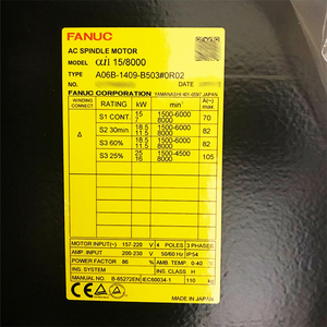 A06B-1409-B503 # Moteur de broche AC FANUC 0R02 AiI 15/8000 - Product Image 2