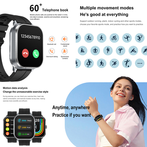 Nouveau 2.01 TFT montre intelligente avec écouteurs fréquence cardiaque oxygène sanguin moniteur de sommeil 240mAh NFC fournisseur en gros usine - Product Image 6