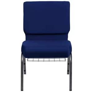 Factory Direct Wholesale Theater <b>Chair</b> Navy <b>Blue</b> Metal Rack Fabric Church <b>Chairs</b> - Product Image 1