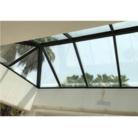CBMMart Fenêtres télescopiques automatiques électriques Toit ouvrant Panneau de verre trempé laminé motorisé Toit Atrium Fenêtre de toit lucarne