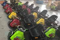 Kit de mini kart à dérive rotatif à 360 degrés pour enfants, jeu d'arcade, construction en plastique et métal, utilisation dans les parcs de trampolines et les parcs sportifs
