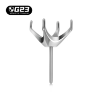 Kaishee G23 Titane Push-in sans filetage, remplacement de labret à filetage interne pour accessoires de bijoux corporels et boucles d'oreilles