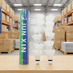 Plumas de bádminton JunXin de primera calidad, plumas de ganso con base de corcho natural para clubes profesionales, alternativa a Yonex/<span class=keywords><strong>RSL</strong></span> - Product Image 6